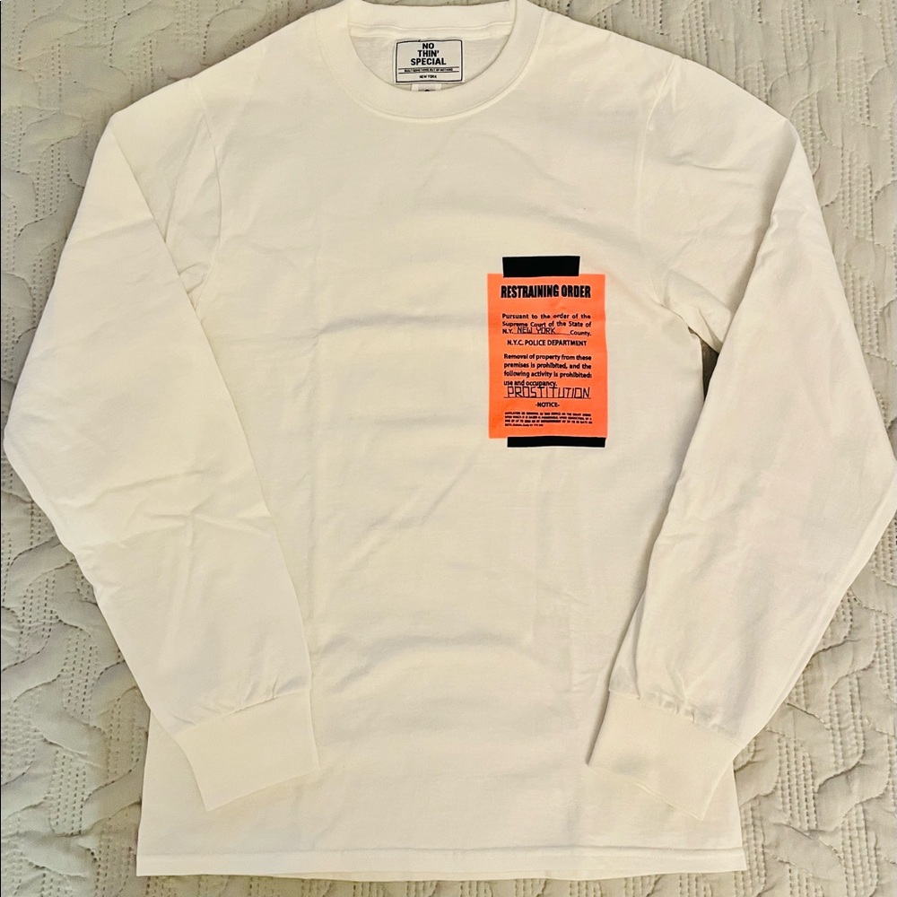 Long sleeve t-shirt NOTHIN’ SPECIAL nyc, white cotton Size Small